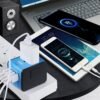 Universal Travel Adapter, All-in-one International Power Adapter with 2.4A Dual USB, Europe Adapter Travel Power Adapter Wall Charger for UK, EU, AU, Asia Covers 150+Countries (Blue) - Image 5