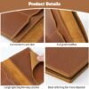 Jack&Chris Leather Passport Holder, Handmade Passport cover, Travel Wallet Cover Case for Men and Women, Leather Travel Documents Organizer Protector, JC107 - Image 4