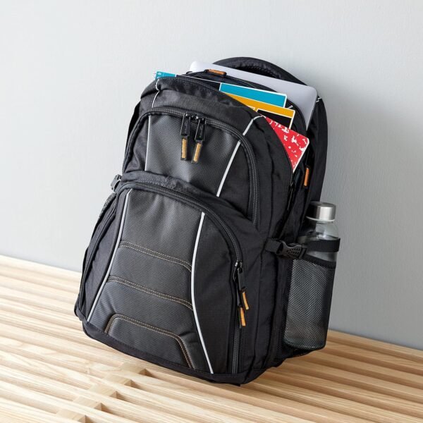 Amazon Basics Laptop Backpack Fits Up to 17-Inch Laptops, Black - Image 8